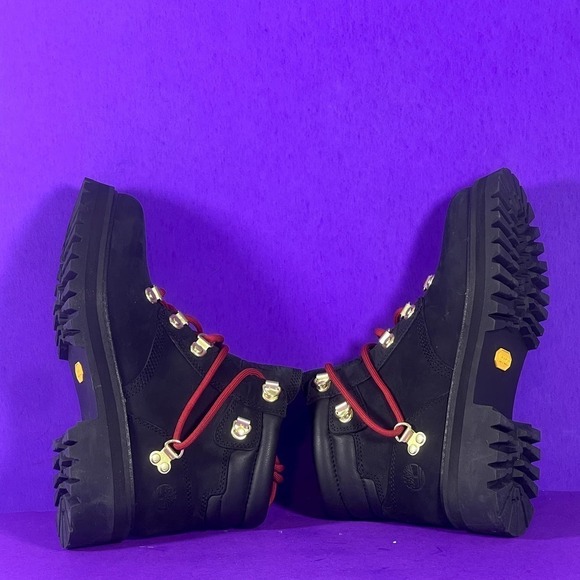 Timberland Women's LTD Heritage 6 Inch Black Nubuck Leather Boot Shoe Size 6-NEW - Picture 7 of 10